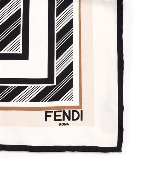 Fendi Roma Stripes foulard